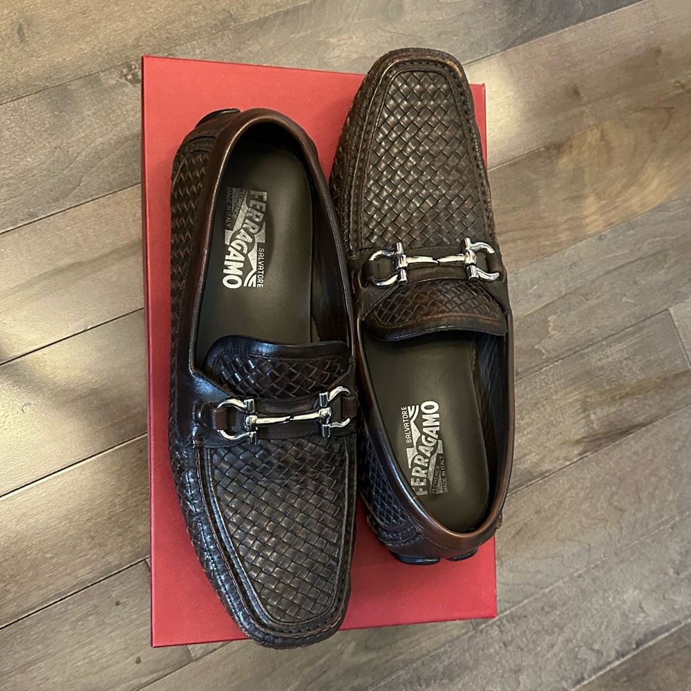 Authentic Men’s Salvatore Ferragamo Drivers Size 9.5D
